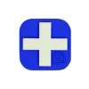 9ZMDCR-100-BLU-GITD - VANQUEST Medical Cross 1" "Super-Lumen" Glow-In-The-Dark Patch